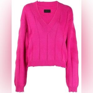 NWT RtA Alba Knitted Sweater in Pink